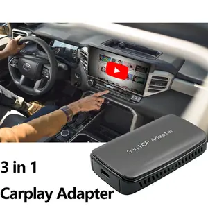 New không dây Carplay Adapter CP-300 hỗ trợ Carplay & Android Auto, Youtube & Netflix cho phổ xe