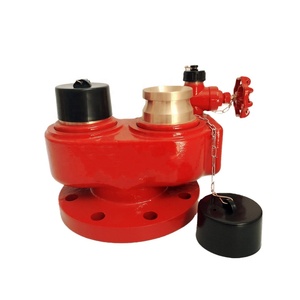 Vanne d'entrée siamoise XF à 4 voies (rouge 1,6 MPa) pour équipement de lutte contre l'incendie, accessoire de raccordement d'hydrant pour les services d'incendie - Product Image 6