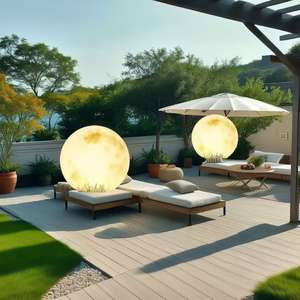 सौर गार्डन लाइट बॉल वाटरप्रूफ ने गोल पत्थर क्रिसमस रोशनी को रिमोट कंट्रोल के साथ दुनिया की रोशनी - Product Image 2