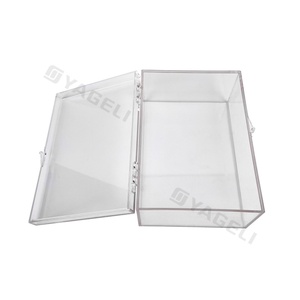 High Quality <b>Clear</b> Acrylic Modern Snack Storage & Display <b>Gift</b> <b>Box</b> with Hinged Lid for Water Resistant Freestanding Design - Product Image 1