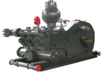 Pompe à boue API 7K F1000 Triplex 1000HP horizontale à piston alternatif simple action pour plateforme de forage pétrolier