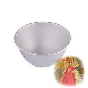 Molde de pastel de embrión de <span class=keywords><strong>princesa</strong></span> de aluminio, modelo de pastel de gasa, herramienta para hornear, forma de pastel de muñeca de Metal duradero - Product Image 1