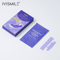 Tiras Blanqueadoras de Dientes Moradas Secas con Mecanismo de Blanqueamiento Dual, Sin Peróxido, 8% PAP + V34, para Dientes Sensibles, con Logotipo Personalizado OEM/ODM