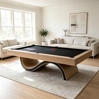 Table de billard de luxe pour divertissement à domicile, 7 pieds, 8 pieds, 9 pieds, convertible, pour salle de jeux et villa