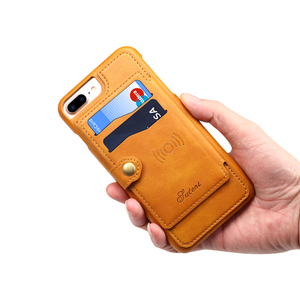 A prueba de golpes caso de cartera de cuero pu puede palo soporte de coche de caso para el iphone 7 plus para iphone 8 plus - Product Image 6