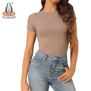 Maglietta termica a girocollo in Alxin da <span class=keywords><strong>donna</strong></span> canottiera autunnale di moda con abbigliamento comodo traspirante - Product Image 4