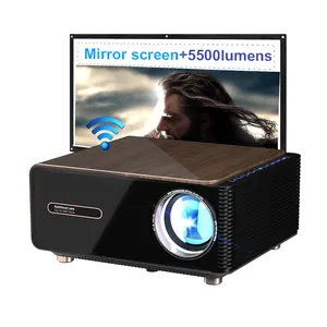 Rigal RD-839 Lcd Home Theater 1080P Wifi 6 Tv Mirror Screen Wireless Home Theatre Enclosed Projectors For Sale