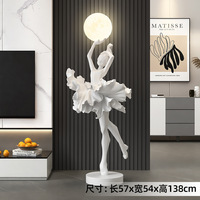 Lampes sur pied décoratives en résine de grande taille 2025, articles d'art créatifs pour le salon, décoration intérieure dans le hall d'hôtel de ballet