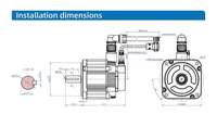 Kit Moteur et Variateur Servo AC Triphasé IE3 PROFINET 1kW 3000 tr/min pour Bras Robotique CNC et Machine d'Emballage