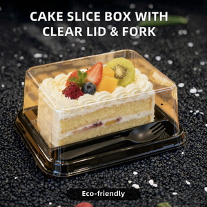 Envase Transparente de PET <span class=keywords><strong>para</strong></span> Exhibición de <span class=keywords><strong>Postres</strong></span>, Contenedor Triangular <span class=keywords><strong>para</strong></span> Rebanadas de Pastel, <span class=keywords><strong>Cajas</strong></span> de Plástico <span class=keywords><strong>para</strong></span> Llevar, Gracias por Llevarme Esto - Product Image 6