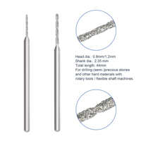 Forets diamantés à noyau central OEM Funlin FLE040S, longueur totale 44 mm, tige de 2,35 m, outils professionnels