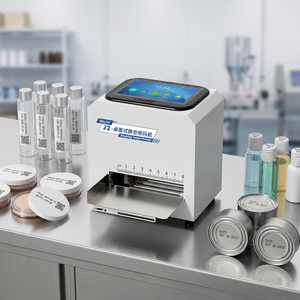 Impresora de Inyección de Tinta Estática Inteligente de Escritorio con Pantalla Táctil, Máquina de Codificación de Fecha de <span class=keywords><strong>Caducidad</strong></span>, Logotipo, Número de Lote para Latas, Botellas y Cartones - Product Image 1