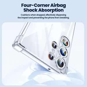 Funda Protectora Anti-Caídas Toocki con Airbag, Marco de TPU Suave Transparente, Ajuste 1:1, Protección de Lente, Anti-Amarilleo para <span class=keywords><strong>Samsung</strong></span> <span class=keywords><strong>S21</strong></span>-24 A53-54 - Product Image 3