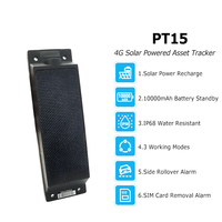 Traceur GPS 4G pour voiture, traceur de véhicule alimenté par panneau solaire avec batterie 10000mAh, dispositif de suivi pour la gestion de flotte et de transport
