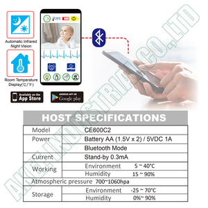 Dispositivo esencial de seguridad para el cuidado del recién nacido hecho en Taiwán, Clip inteligente para Monitor de bebé, rastreador de detección de movimiento de respiración para dormir - Product Image 5