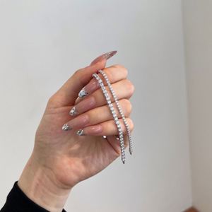 Colección de Joyería Fina Clásica Dylam, Pulseras de Eternidad con Circonitas Cúbicas 5A de 3mm, Lujosas y Brillantes, para Mujer - Product Image 4