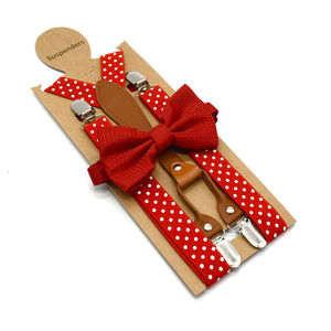 <span class=keywords><strong>Tirantes</strong></span> y pajaritas <span class=keywords><strong>de</strong></span> <span class=keywords><strong>lunares</strong></span> a la moda para adolescentes para hombres, correa elástica ajustable para pantalones, cinturón para boda, fiesta <span class=keywords><strong>de</strong></span> cumpleaños - Product Image 4