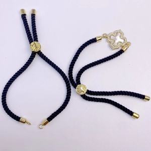 Bracelet en cordon milanais multicolore vierge, base de bijoux pour bracelets DIY avec motif Arbre de Vie doré, à personnaliser avec fil ou cordon - Product Image 3