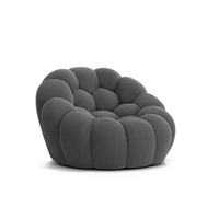 Fauteuil de luxe moderne en velours rose, design nouveau, Chine Auteuil Bubble Roche Bobois, pour salon, chambre, hôtel, école