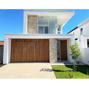 Puerta <span class=keywords><strong>de</strong></span> <span class=keywords><strong>Garaje</strong></span> Abatible <span class=keywords><strong>de</strong></span> Aluminio con Acabado <span class=keywords><strong>de</strong></span> <span class=keywords><strong>Madera</strong></span> Personalizada <span class=keywords><strong>de</strong></span> Grandsea, para Casas Residenciales y Villas - Product Image 4