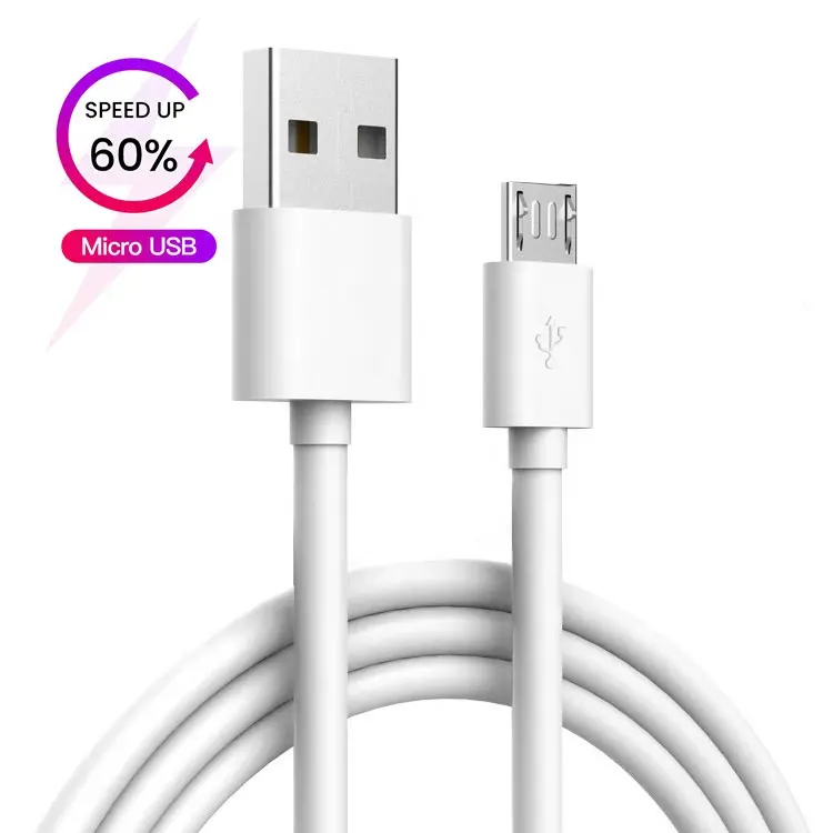 Cabo micro usb de dados para samsung e android, cabo de telefone carregamento rápido de preço barato de fábrica de alta qualidade para computador android