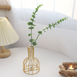 Qingyu Chronicle - Hojas Artificiales de Eucalipto, Ramas Individuales Verdes, Goma Suave, Decoración para el Hogar, Accesorios para Bodas - Product Image 2