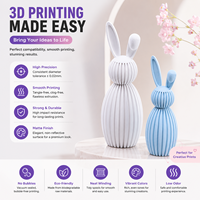 Filamen Printer 3D Bambu NEW PETG Matte Anti-Macet, Hasil Akhir Matte Lembut, Kompatibel dengan Semua Printer 3D FDM, Tersedia 8 Warna