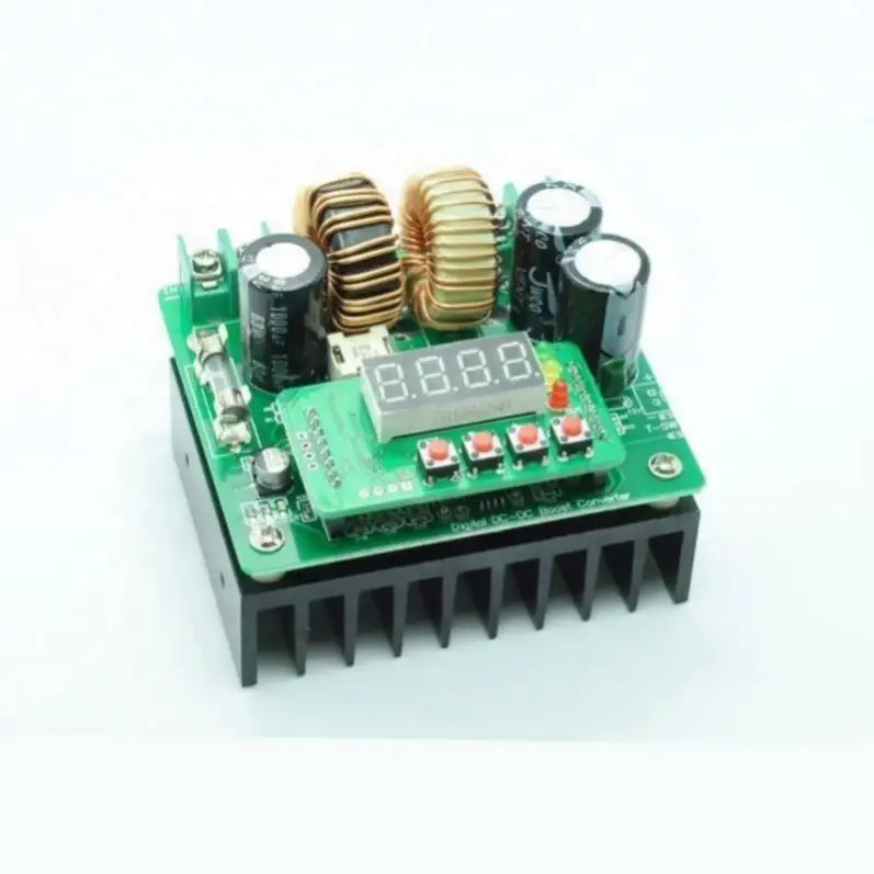 High Power - Adjustable Boost Module Digital Display Constant Voltage Constant Current Power Supply Boost Ccuit