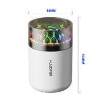 Humidificateur à ultrasons portable USB silencieux pour voiture et maison, mini atomiseur d'air, corps en plastique
