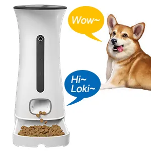 Alimentador automático para cachorros, alimentador automático inteligente com alimentador automático para animais de estimação, 7.5l