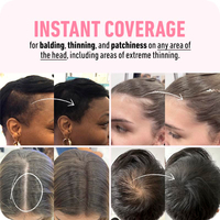 Poudre d'ombre pour la ligne des cheveux en gros, marque OEM/étiquette privée, remplissage instantané de la ligne des cheveux et retouche des racines, aspect naturel mat et résistant à la transpiration