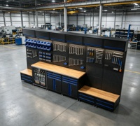 Lemari Perkakas Baja Modular Desain Anti Karat OEM/OBM Solusi Penyimpanan yang Dapat Disesuaikan Kapasitas 1000kg untuk Garasi Pabrik Perbaikan
