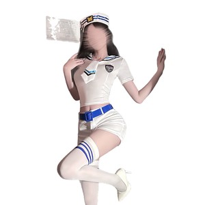 Falda ajustada estilo uniforme JK de la marca Scarletsin B-82 Girl Group Streamer, estilo marinero, con decoración de lazo. - Product Image 2