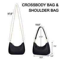 Sac à main hobo tendance en cuir végétalien pour femme, sac à bandoulière personnalisé, sacoche de selle avec 2 compartiments amovibles, durable, léger et grande capacité