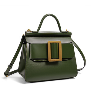 Nouveau Sac à Main Coréen Tendance 2026 – Sac Bandoulière Automne/Hiver Polyvalent Rétro avec Boucle Métallique Carrée Couleur Unie Texturée - Product Image 2