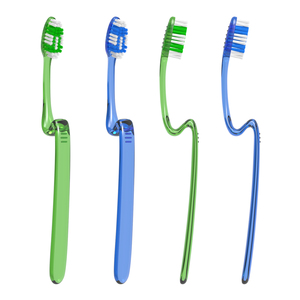 Poignée de brosse à dents tordue en plastique Transparent PP brosse à dents <span class=keywords><strong>adulte</strong></span> brosse à dents manuelle pour adultes tasse suspendue en plastique brosse à dents - Product Image 4
