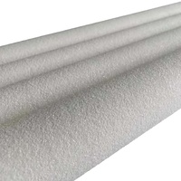 Un rouleau de tissu de grès brillant impression UV gratuite image décorative Art stéréo graphique blanc Polyester affiche matériel
