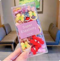Lot de 20 élastiques à cheveux pour bébés filles, accessoires capillaires à haute élasticité, motifs animaux et fruits, pour enfants - Cadeau doux et abordable