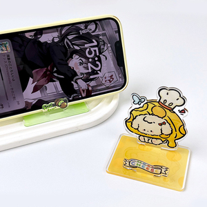 Spot <b>Standing</b> sign <b>phone</b> holder acrylic cartoon puppy ornament office <b>desk</b> decoration—available in stock wholesale. - Product Image 3
