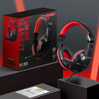 Casque de jeu filaire T-WOLF H150, casque stéréo supra-auriculaire, haut-parleur de 40 mm, microphone intégré, double prise 3,5 mm, rotation à 90 degrés, PC