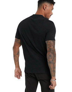 Camiseta <span class=keywords><strong>de</strong></span> <span class=keywords><strong>manga</strong></span> <span class=keywords><strong>corta</strong></span> para hombre, camisa <span class=keywords><strong>de</strong></span> alta calidad con logotipo personalizado OEM, informal, barata, negra - Product Image 3