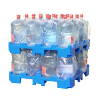 Usine d'eau générale bac à eau en bouteille cloison plastique cinq gallons eau minérale en bouteille palette en plastique vente en gros