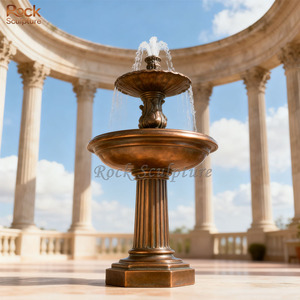 Vendita calda a grandezza naturale in bronzo <span class=keywords><strong>felice</strong></span> personaggio giocoso statua fontana decorazione del paesaggio dell'acqua - Product Image 6