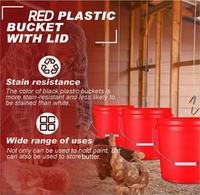XINQIANG Seau en plastique de 10 L de style chinois, taille personnalisable, qualité alimentaire, avec bouchon à vis, recyclable, étanche et hermétique, pour lavage de voiture