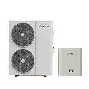 ヒートポンプヒーター-25度周囲温度高品質スプリットEVI 12kw空気から水へ