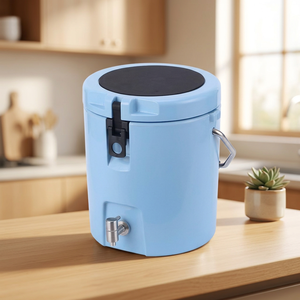 Panier isotherme rotomoulé 8L |   Refroidisseur solaire imperméable isolé en PE |   Chariot à <span class=keywords><strong>roulettes</strong></span> portable à double niveau avec logo - Product Image 1