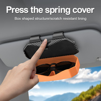 Étui et support portable en ABS pour lunettes de soleil à visière de voiture avec protection pour kits intérieurs universels - Rangement pour tous types de lunettes