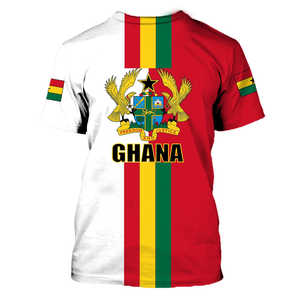 Drapeau du Ghana Tee Ver1 White Republic Day Jersey Pentagon Quarter Rockie Style Ghana African T <span class=keywords><strong>Shirt</strong></span> - Product Image 6