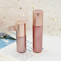 Flacons roll-on en verre rose pour parfum et huiles essentielles, 5 ml et 10 ml