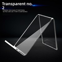 Support de téléphone en acrylique imprimable avec logo, style Instagram créatif, décoration de bureau pour dortoir, présentoir transparent pour comptoir